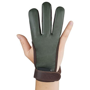 Calidad Premium 2025 Guantes de cuero de Tiro con Arco personalizables Accesorios personalizados Transpirable a prueba de viento Uso al aire libre Profesional confiable - Product Image 3