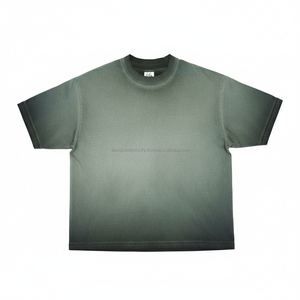 Camisa de punto satinado 100% algodón con tecnología de secado rápido, corte holgado, hombros caídos, estilo casual de verano, ropa urbana de secado rápido, logotipo personalizado OEM - Product Image 1