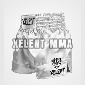 Pantalones Cortos de Muay Thai 2026 Blancos, Pantalones Cortos de Muay Thai Tailandeses para Kick Boxing, Cómodos, con Cintura Elástica - Product Image 3