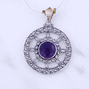 Joyería celestial de diseño elegante con colgantes finos de piedras preciosas de Plata de Ley 925 - Product Image 2