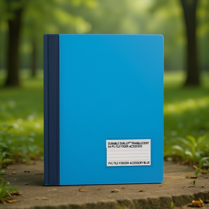 DURABLE DURALUX TRANSLUCENT <b>A4</b> PVC FILE <b>FOLDER</b> ACCESSORY-BLUE - Product Image 3