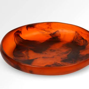 Bol de service en résine époxy classique de luxe pour les fêtes et la maison - Product Image 1