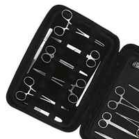 Juego de instrumentos quirúrgicos veterinarios básicos principales de acero inoxidable de la mejor calidad, Kit de cirugía general