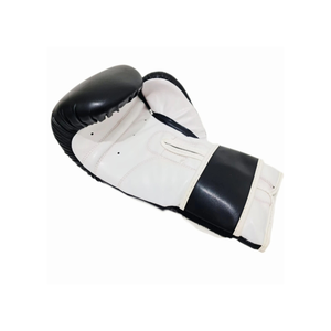Gants de boxe en cuir noir, fermeture à lacets sur le poignet, pour adultes, équipement d'entraînement - Product Image 4