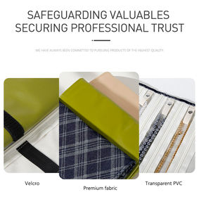 WEIMEI Jewelry Storage Roll Bag Multi-functional Bag Earring Necklace Ring <b>Bracelet</b> Watch Travel Exhibition Portable Storage Bag - Product Image 6