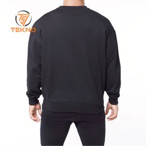 Sudadera de lana de algodón personalizable para hombre, cuello redondo liso, teñido, estilo informal, temporada de invierno, fabricante OEM, proveedor - Product Image 2