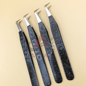 Pince à épiler en acier inoxydable de marque privée de vente chaude pointe en fibre pointue pour la mise en forme des sourcils produit durable - Product Image 1