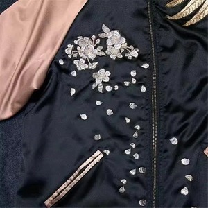 Veste Sukajan brodée réversible de haute qualité pour hommes et femmes haut de printemps Streetwear avec veste pour femmes tache de qualité - Product Image 4