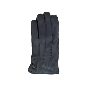 Gants d'habillage en cuir de mouton de haute qualité pour l'hiver, vêtements quotidiens à la mode et sports de plein air pour la conduite - Product Image 5