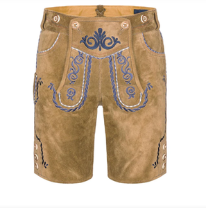 Lederhosen traditionnel Oktoberfest 2025 pour hommes Shorts en cuir pour hommes - Product Image 1