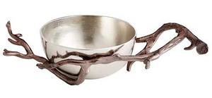 Cuenco de compota de metal dorado Vintage para centros de mesa de boda atractivos - Product Image 2