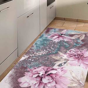 Tapis imprimé avec une peinture de pivoine rose pour la décoration de la maison et du bureau, tapis doux non tissé - Product Image 3