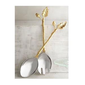 Couverts élégants élégants en forme de feuille en acier inoxydable 304 Vente en gros de couverts élégants pour fêtes d'affaires Cuisine royale Couverts ménagers - Product Image 1