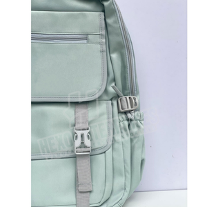 Mochila de ocio con diseño de empalme a la moda, de gran capacidad Unisex mochila de viaje, mochilas escolares para jóvenes para uso diario - Product Image 5