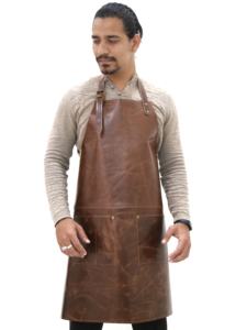 Best Quality Pockets Kitchen <b>Cooking</b> <b>Apron</b> Leather Work Restaurants Workshop <b>Apron</b> With Leather Barber Bbq Barber <b>Apron</b> Leather - Product Image 3