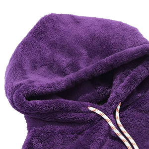 <b>Men's</b> 100% Cotton <b>Sherpa</b> <b>Hoodie</b> Winter Outerwear with Half Zipper Closure Hot Sale Warm Thick Streetwear Style - Product Image 3