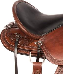 อานม้าหนังตะวันตกพร้อมชุดตะปูม้า,อานแข่งทนทานทำจากหนังแท้พร้อมอานม้าจับคู่ - Product Image 6