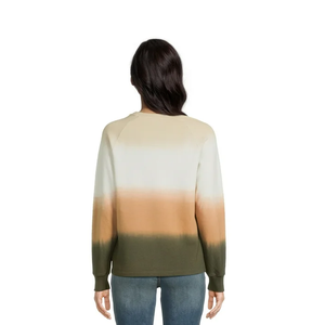 Sudadera de cuello redondo Multicolor de talla grande para mujer, temporada de invierno, sudaderas informales cómodas, diseño personalizado, patrón de estampado BD - Product Image 6