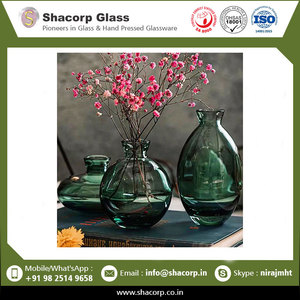Latest Collection Trio <b>Small</b> <b>Glass</b> <b>Vase</b> Nordic Style Flower Pot for Home Decor - Product Image 2
