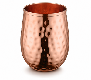 Mug à double paroi en cuivre Divris, finition martelée, design vintage, fabriqué à la main, grande capacité, pour les fêtes - Product Image 1