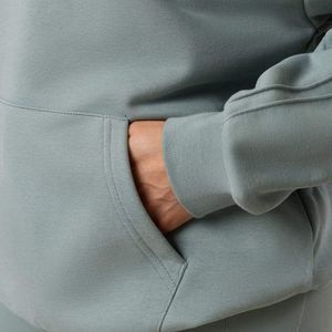 Sweat à capuche oversize femme vert sauge délavé, en polaire, à manches longues, style streetwear décontracté, coupe ample, toucher doux, pour le quotidien - Product Image 6