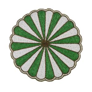 Floral Shape Beaded Design Colored Beaded Place Mat Best Table Decor Home Decor <b>Coaster</b> Mat Unique Shaped Pads & Pads - Product Image 5