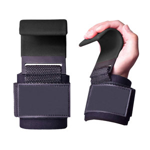 Weightlifting Grip <b>Wrist</b> <b>Support</b> For Gym Workout Power Grip 2025 Weight Lifting Hooks Grips With <b>Wrist</b> Wraps Straps - Product Image 4