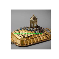 Plateau décoratif à chocolat en acier inoxydable de luxe fait à la main en vente