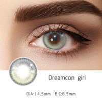 Boîte à lentilles de contact respirante personnalisée, emballée dans un sac OPP, service complet pris en charge, usine en Chine, lentilles colorées de 14,2 mm, une paire