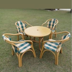 Chaise et table d'extérieur en PVC pour fournitures de jardin - Product Image 2