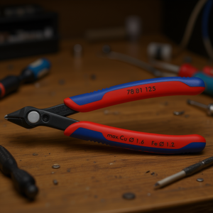 คีมตัดสายไฟ Knipex Electronic Super Knips ด้ามจับหลายชิ้นส่วนเคลือบเงา ผลิตจากเหล็กกล้าเครื่องมือพิเศษ ชุบน้ำมันแข็งตัว - Product Image 3