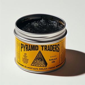 Shilajit resina 100g aluminio estaño negro orgánico Cachemira Himalaya 76% ácido fúlvico suplemento de hierbas naturales de calidad superior - Product Image 2