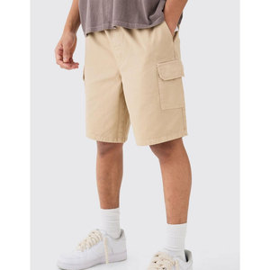 Shorts cargo pour hommes en coton 100% de haute qualité - Qualité supérieure personnalisée, séchage rapide, anti-plis, fermeture à cordon, style décontracté - Product Image 4