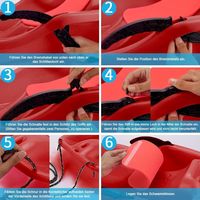 Traînes à neige et tubes à neige gonflables multi-usages en PVC et HDPE Hocan EAN 749755977426