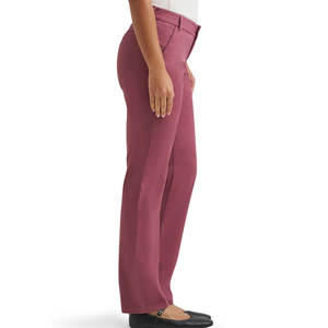 Pantalon chino pour femme, respirant, couleur unie, séchage rapide, braguette boutonnée, taille ajustée, style tendance, pantalon chino droit pour femme, vêtements d'extérieur - Product Image 3