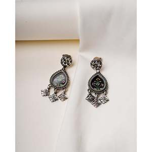 Pendientes de Plata 925 con Diseño Floral Hhkala, Elegantes Joyas para las Orejas con Forma de Flor - Product Image 1
