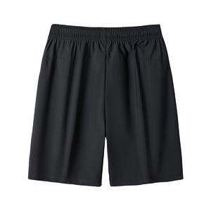 Shorts en jean décontractés pour hommes, bleu et noir, en toile, style streetwear - Product Image 4