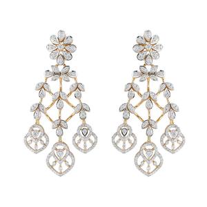 Collar de Diamantes de Lujo Carismático de 18 Quilates para Mujer, con Diamantes Naturales en Oro Blanco, Amarillo y Rosa, Certificado por IGI - Product Image 4