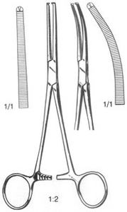 Forceps hémostatiques manuels en acier inoxydable de haute qualité, instrument chirurgical certifié CE pour usage médical - Product Image 2