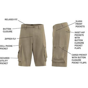 กางเกงขาสั้นสำหรับผู้ชายแบบแห้งเร็วผ้าโพลีเอสเตอร์ระบายอากาศได้ดีทำจากผ้าฝ้ายคุณภาพสูง - Product Image 5