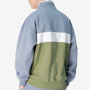 Sweat-shirts décontractés à fermeture éclair sur le côté, de haute qualité, unis, écologiques, respirants, pour hommes, streetwear - Product Image 6