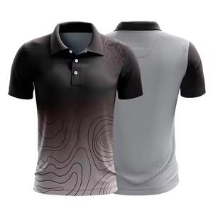 100% polyester tissu fait hommes sublimation polo/vente directe d'usine hommes sublimation polo - Product Image 5
