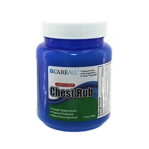 优质24罐CareAll樟脑/薄荷醇/桉油胸部按摩肌肉和关节暂时缓解