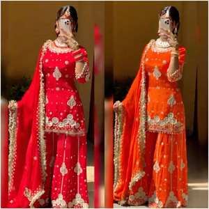 Kurtis para Mujer en Algodón y Rayón, Último Diseño de Moda, Traje Anarkali con Dupatta y Chaqueta, Vestido de Fiesta Indio a Precios de Mayoreo - Product Image 3