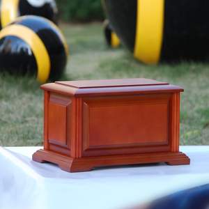 Handcrafted <b>Large</b> Wooden Funeral Cremation <b>Urn</b> Box for Human Ashes,Burial <b>Urn</b> for Adult up to 225lbs Burial Supplies - Product Image 3