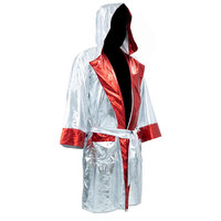 Robe de boxe à capuche réglable pour hommes et femmes, durable, respirante, en polyester/nylon, pour compétition de MMA, kickboxing, Muay Thai