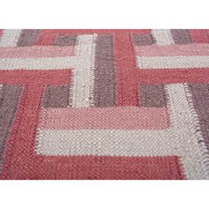 Checkers Pink Purple Flat Weave Wool <b>Rugs</b> ADWL-13225 Geometric <b>Boho</b> Style for Teenagers Plush Rectangle Hallway Living for Home - Product Image 3