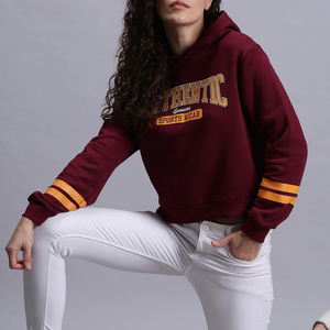Pas cher prix femmes personnalisé haute qualité sweat à capuche style manches longues femmes sweats à capuche meilleure qualité coton matériel femmes sweats à capuche - Product Image 6