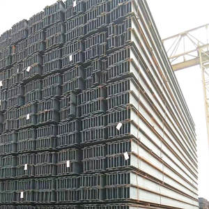 Poutre en H en acier laminé à chaud Q235B Q345B Q420C Q460C SS40 St35 conforme à la norme ASTM, fournie directement par l'usine, avec services de soudage, pliage et découpe - Product Image 1