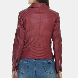 Veste en cuir véritable pour femme, écologique, coupe-vent, respirante, pour la saison hivernale, personnalisable, étiquette privée, finition de qualité - Product Image 2